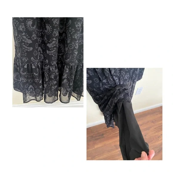 ✨️Betsey Johnson Black Square Neck Maxi Dress✨️ - Picture 5 of 7